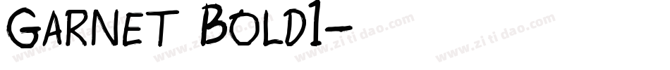 Garnet Bold1字体转换